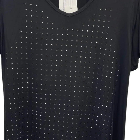 Women's Rhinestone Sharkbite Tunic