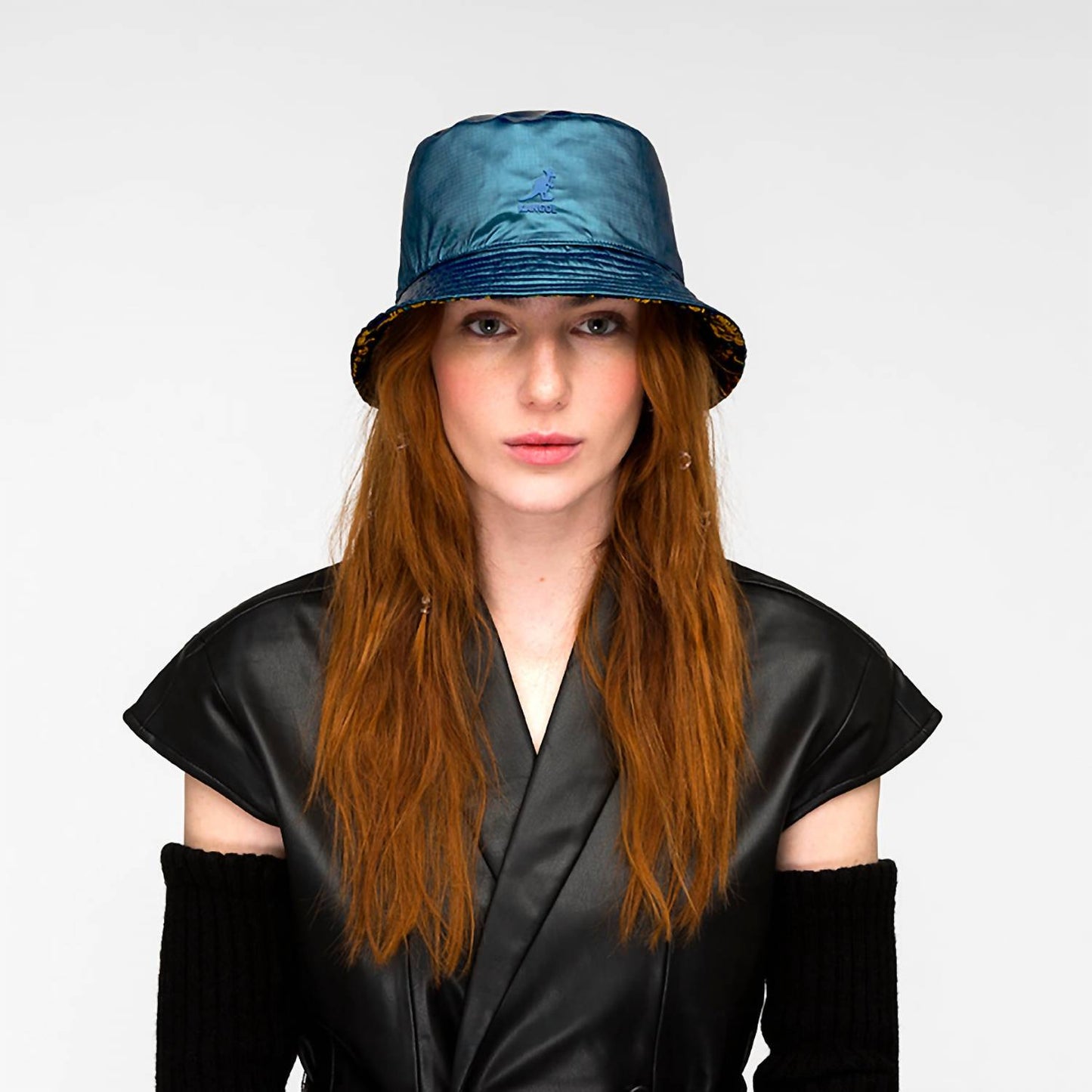 Women's Floral Jacquard Reversible Rain Bucket Hat