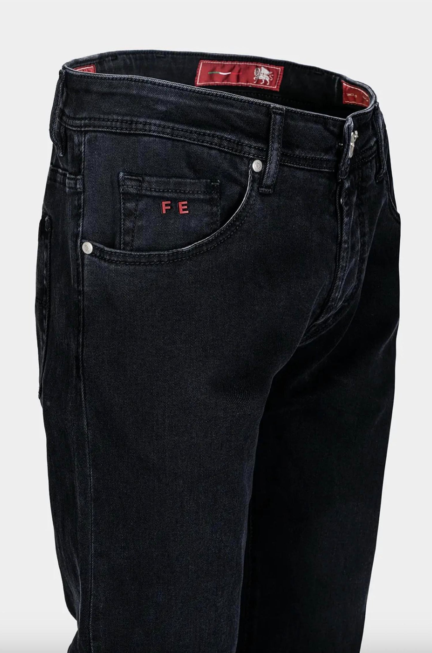 Herren Leonardo Stretch-Jeans mit schmalem, geradem Bein