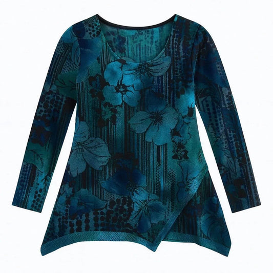Women's Floral Long Sleeve Tunic