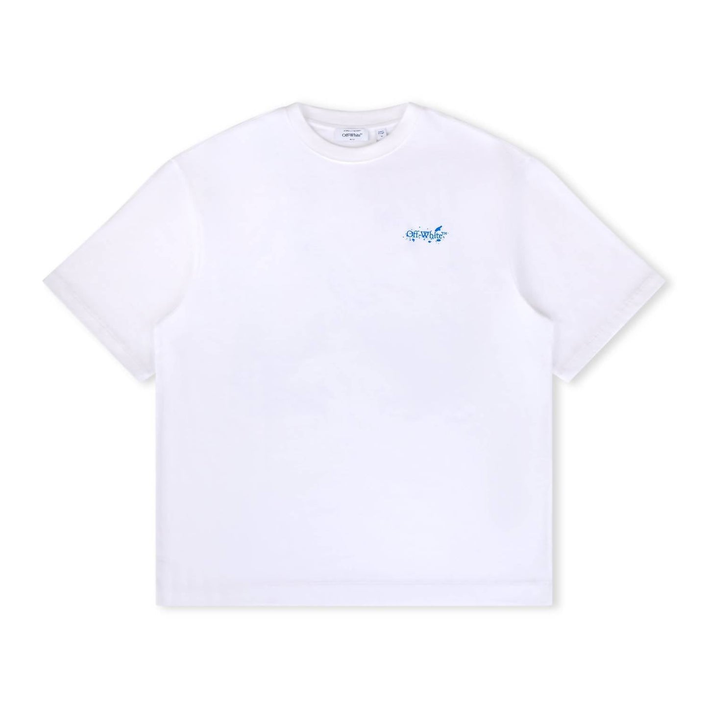 Herren T-Shirt mit Farbklecks-Pfeil und Diagonalen, Skate Fit