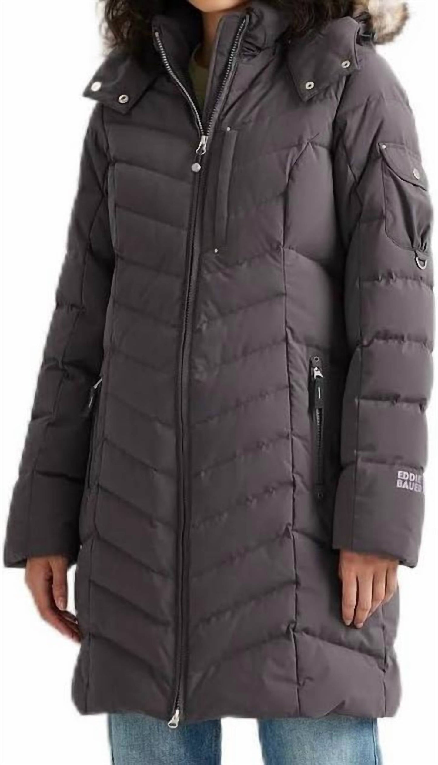 Womens 650 Down Sun Valley Puffer Parka Long Coat