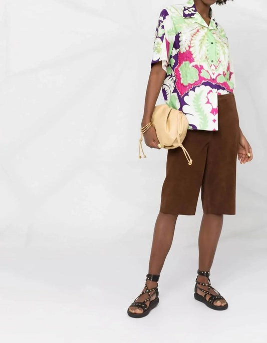 Embellished Floral Print Shirt