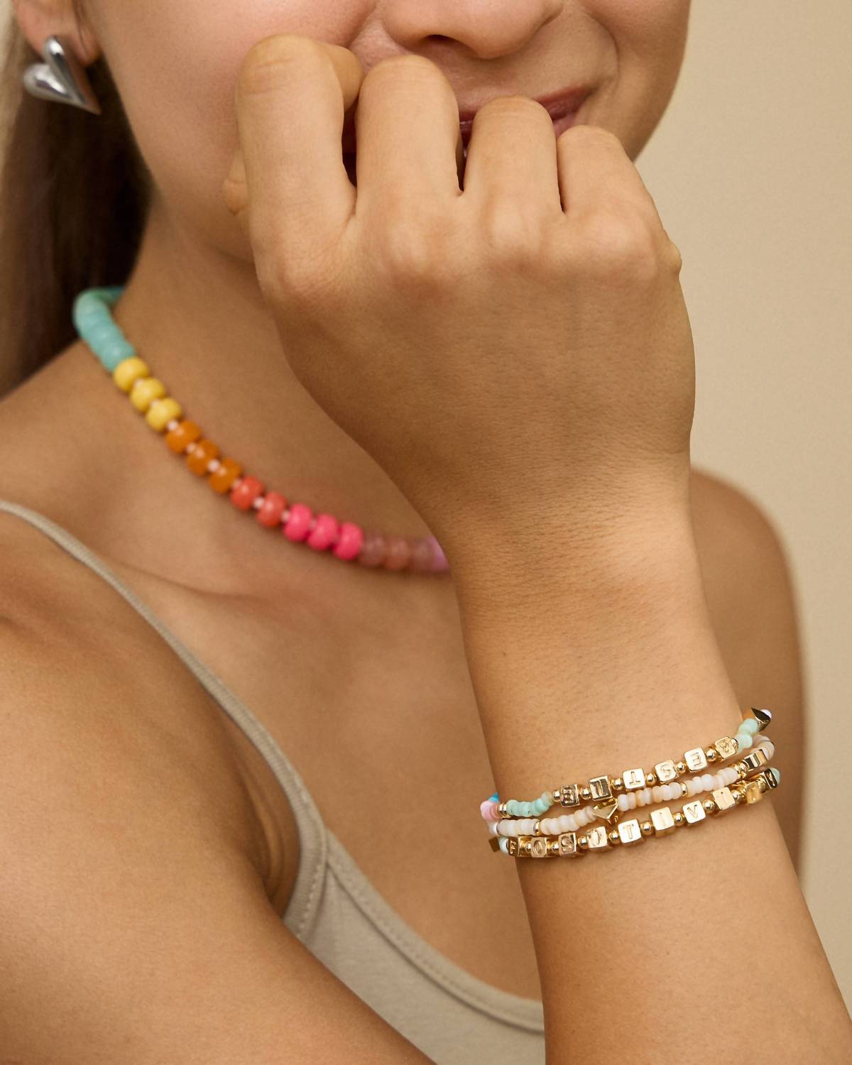Women's Colorful Beaded Necklace