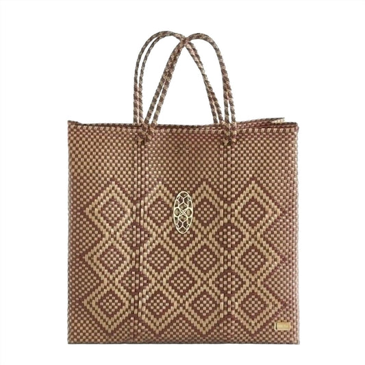 Women's Medium Woven Shoulder Strap Tote Bag