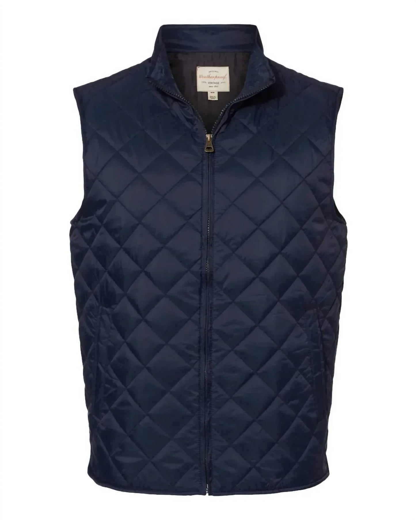 Damen Vintage Steppweste mit Diamantmuster