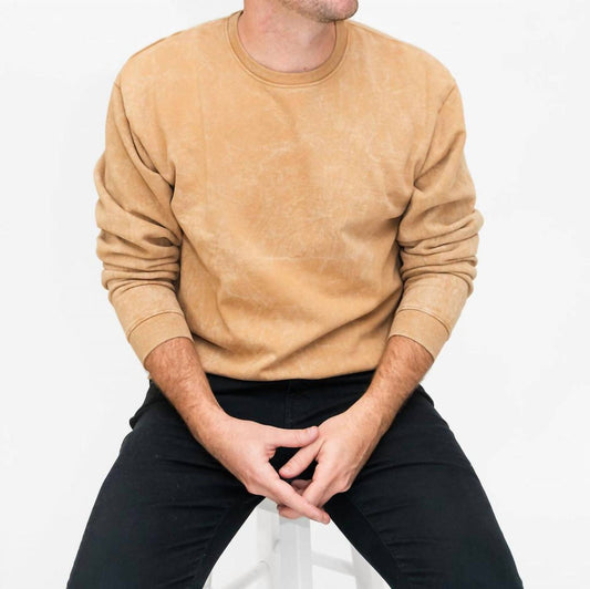 Honey Acidwash Sweatshirt Oberteil