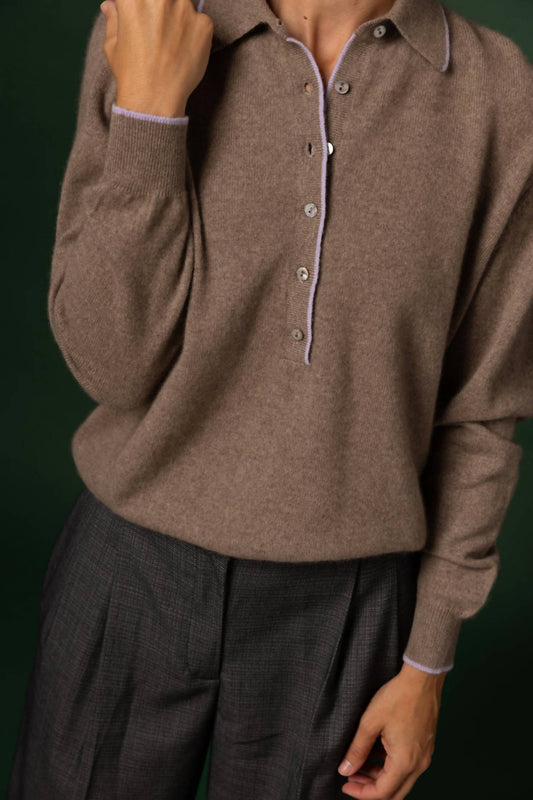 Cashmere Polo Sweater