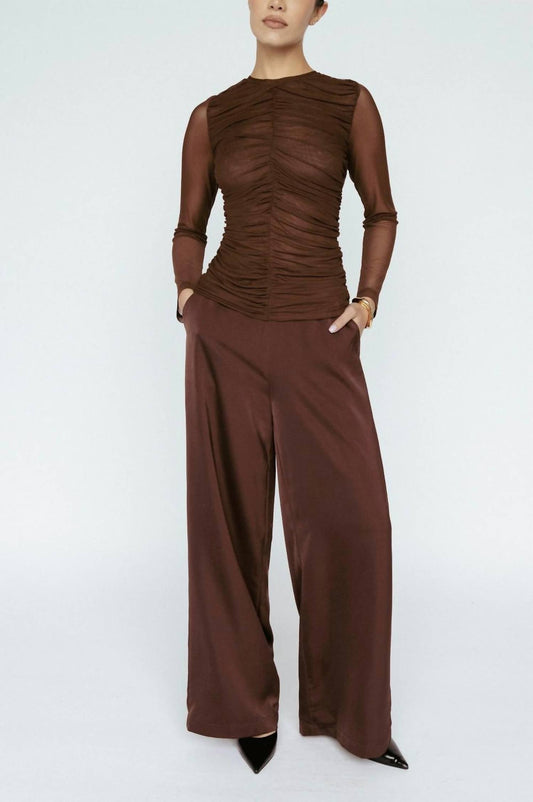 Women's Satin Wide Leg Pant