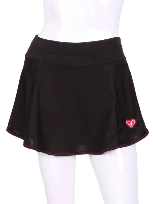 Women's Gladiator Tennis Skirt With Red Stitching