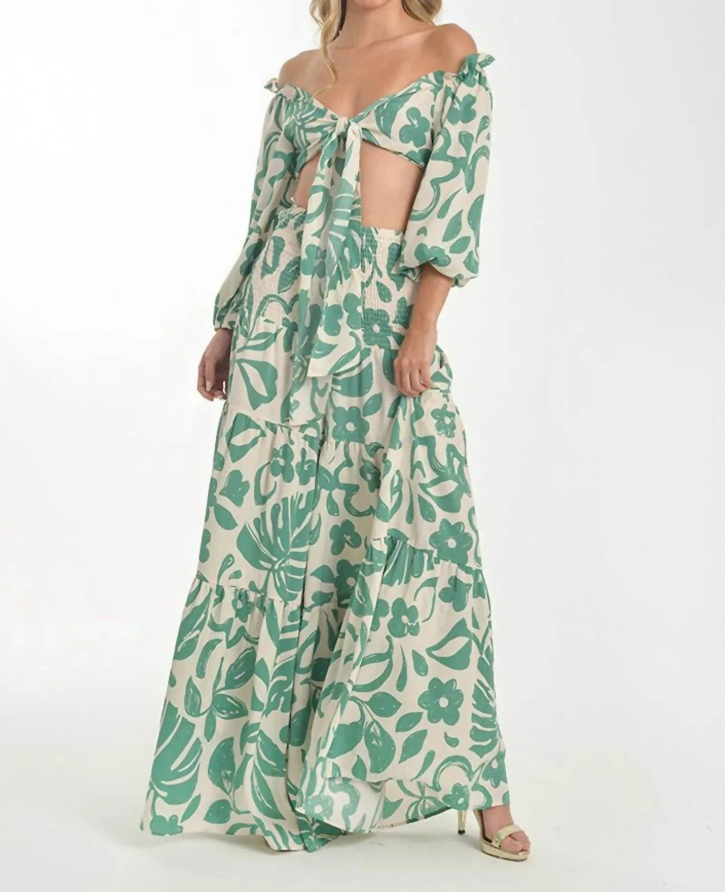 Off-shoulder Set