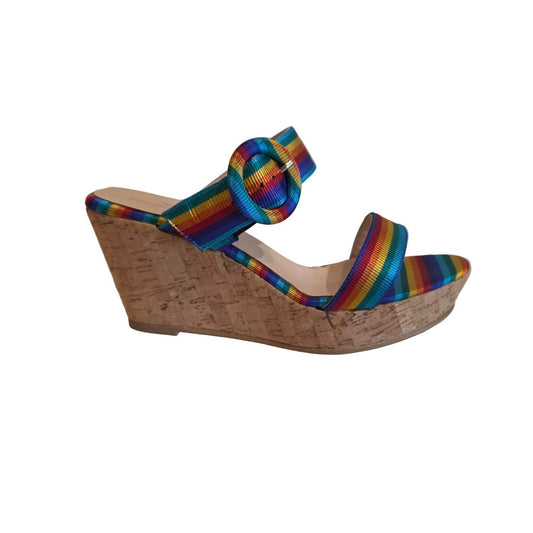 Women's Jacquard Wedge Sandal
