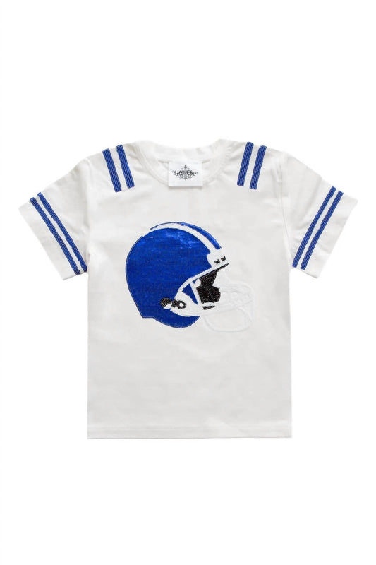 Women's Sequin Football Helmet Shirt