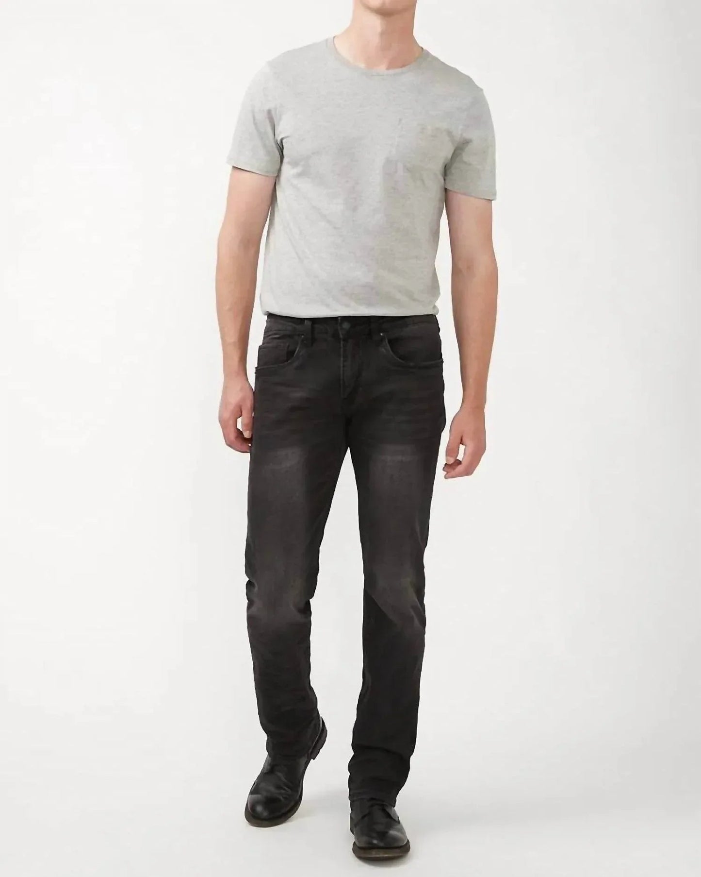 Six-Pocket-Jeans mit geradem Bein