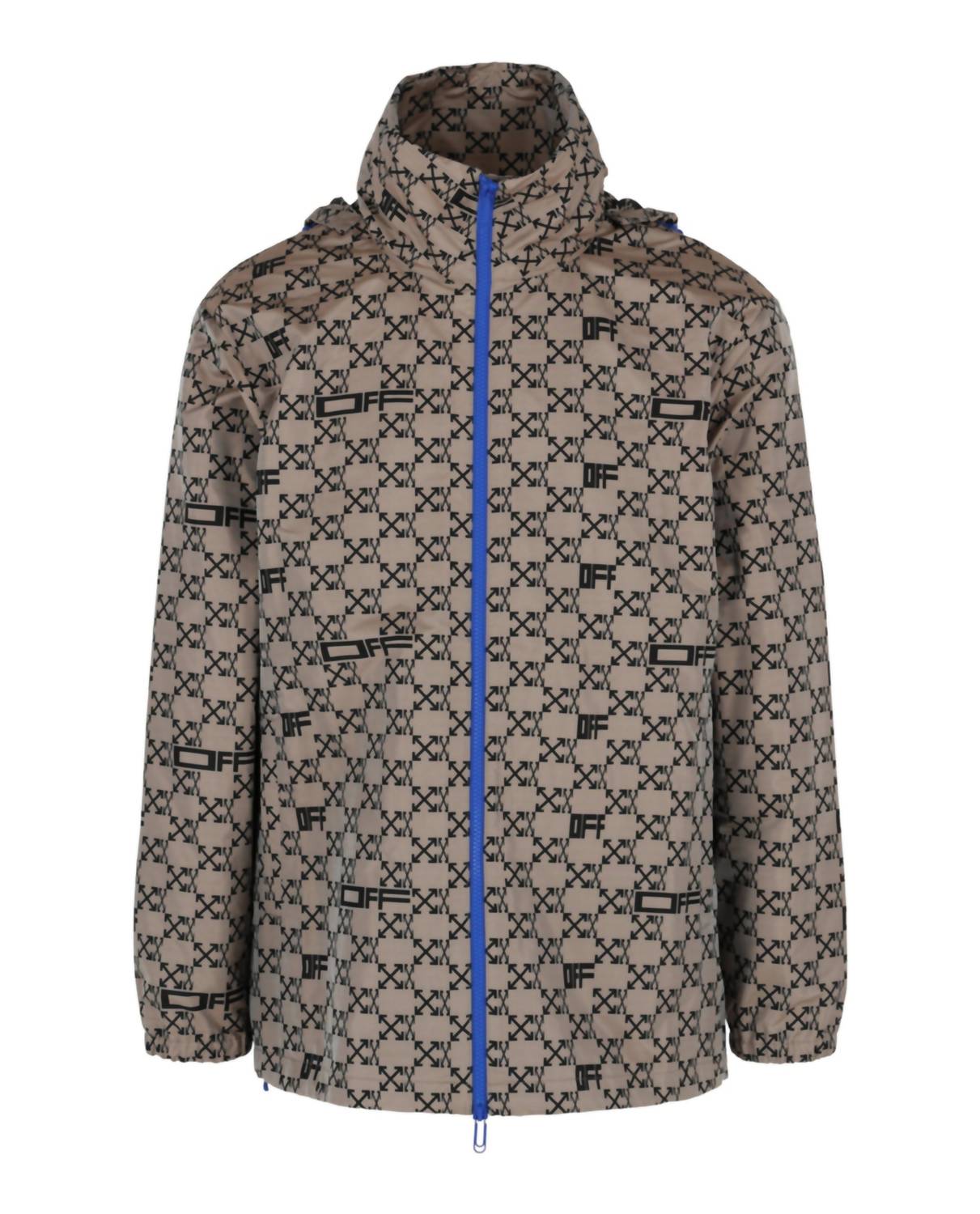 Herren-Monogramm-Allover-Windbreaker-Jacke