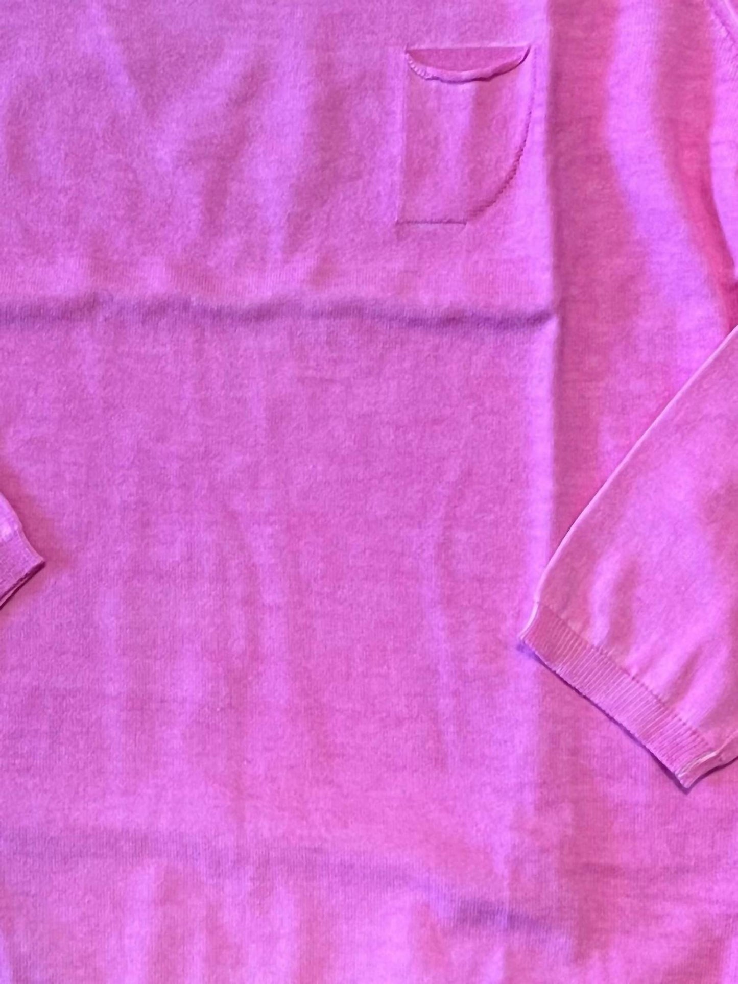 Pullover aus Baumwolle mit Brusttasche – Große Größen