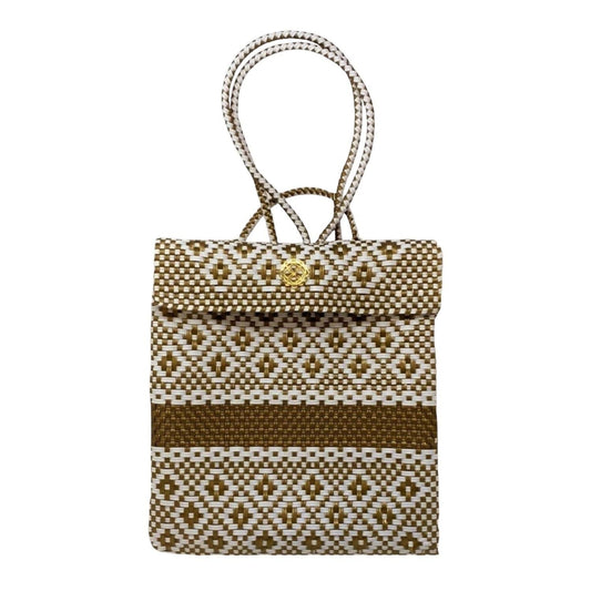 Women's Small Woven Striped Aztec Backpack