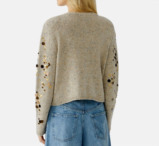 Cardigan Sequin Top