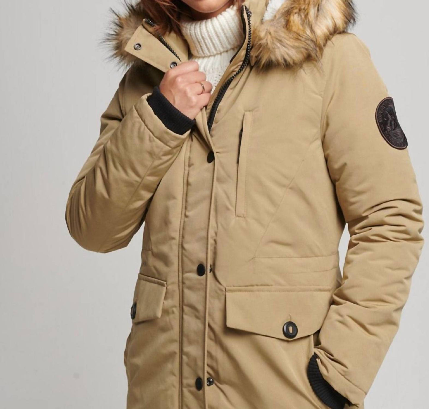 Everest Kunstpelz Bomberjacke