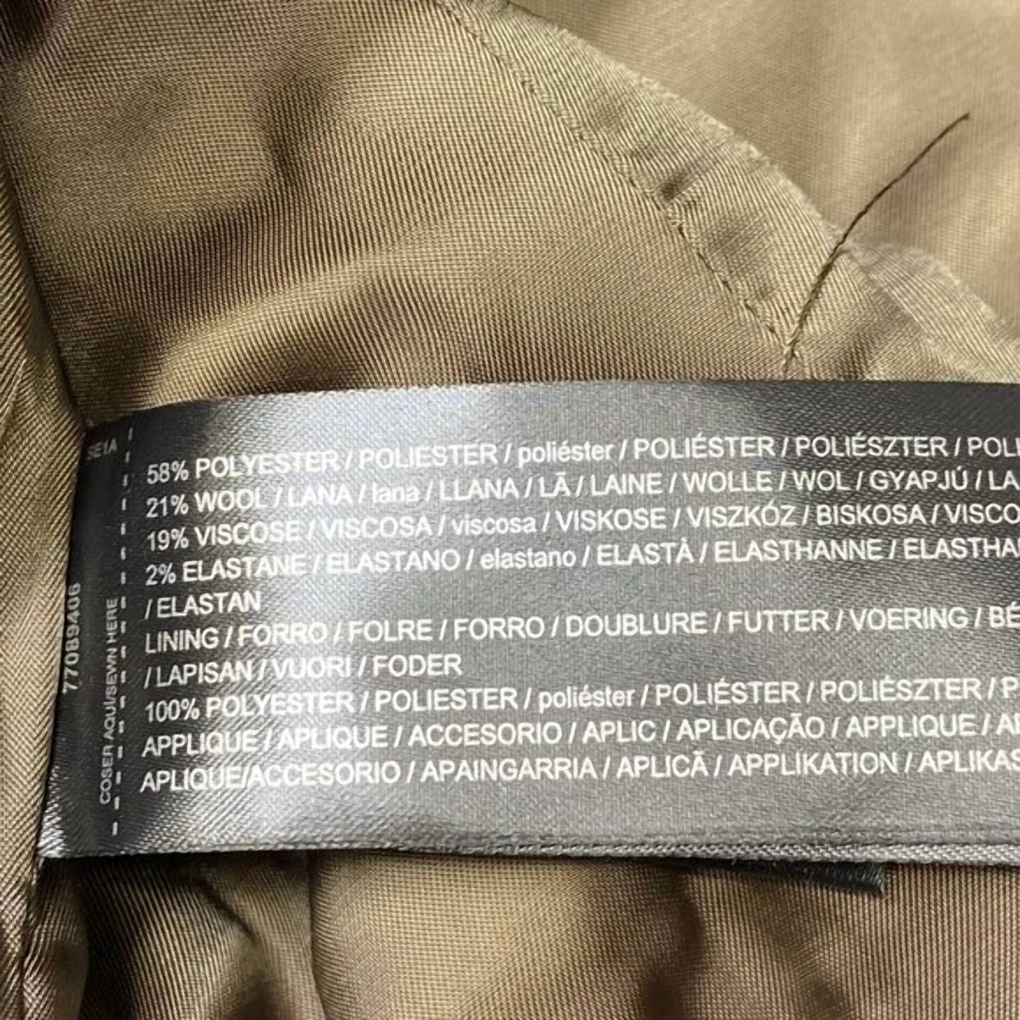 Damenblazer mit Reverskragen und 2 Knöpfen