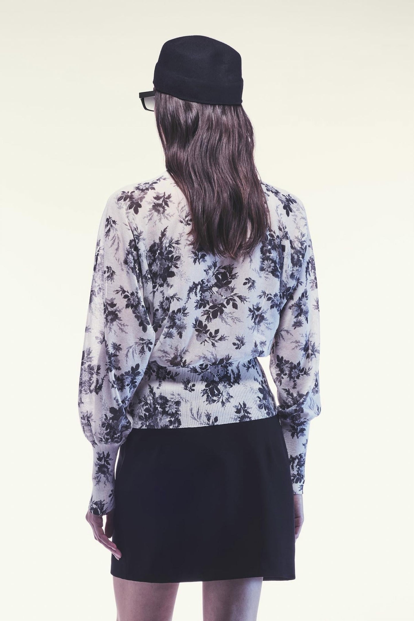 Lenora Blumenmuster-Pullover