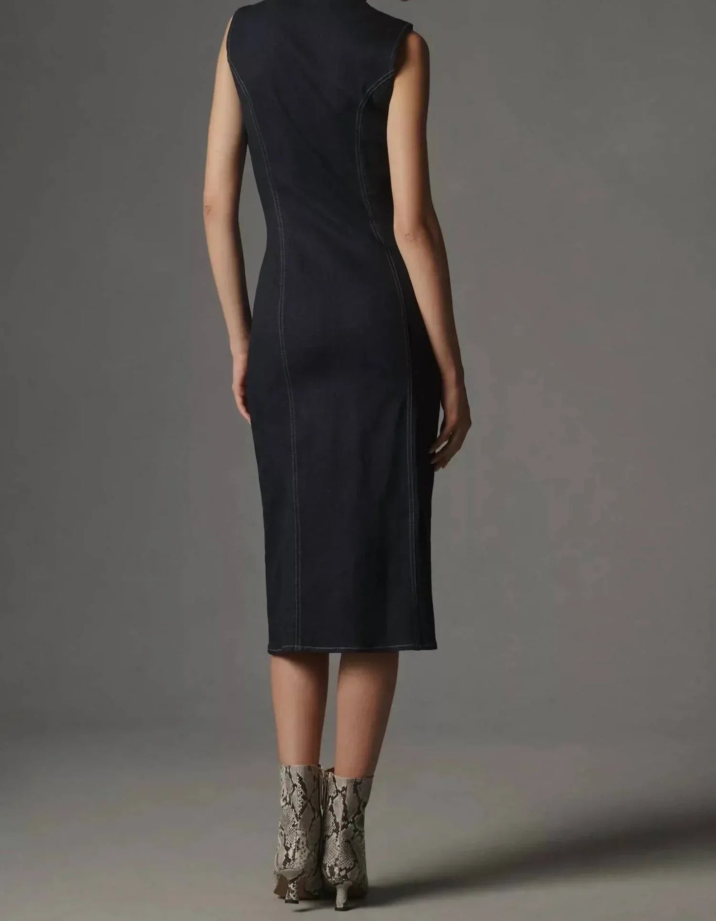 Denim Midi Dress