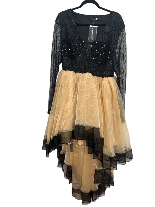 Women's V Neck Long Sleeve Dress - Plus