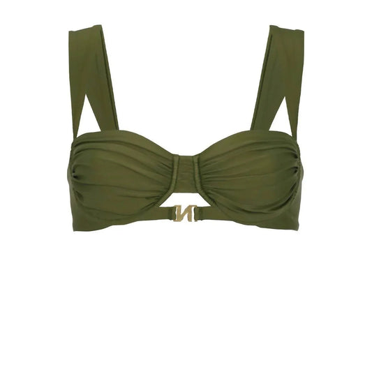 Travesia Bikini-Oberteil mit Falten