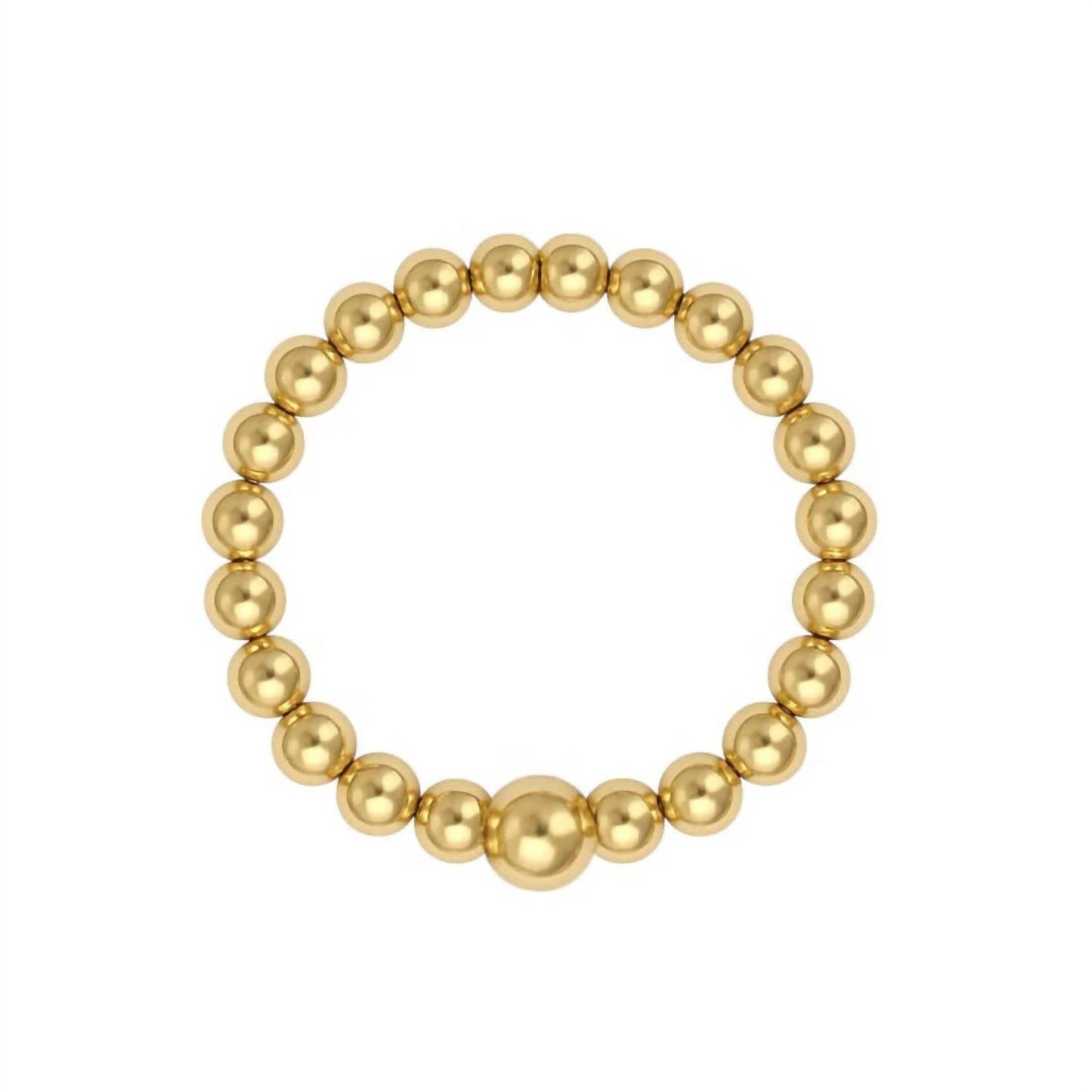Women's Classic 2mm Beaded Stretchy Ring