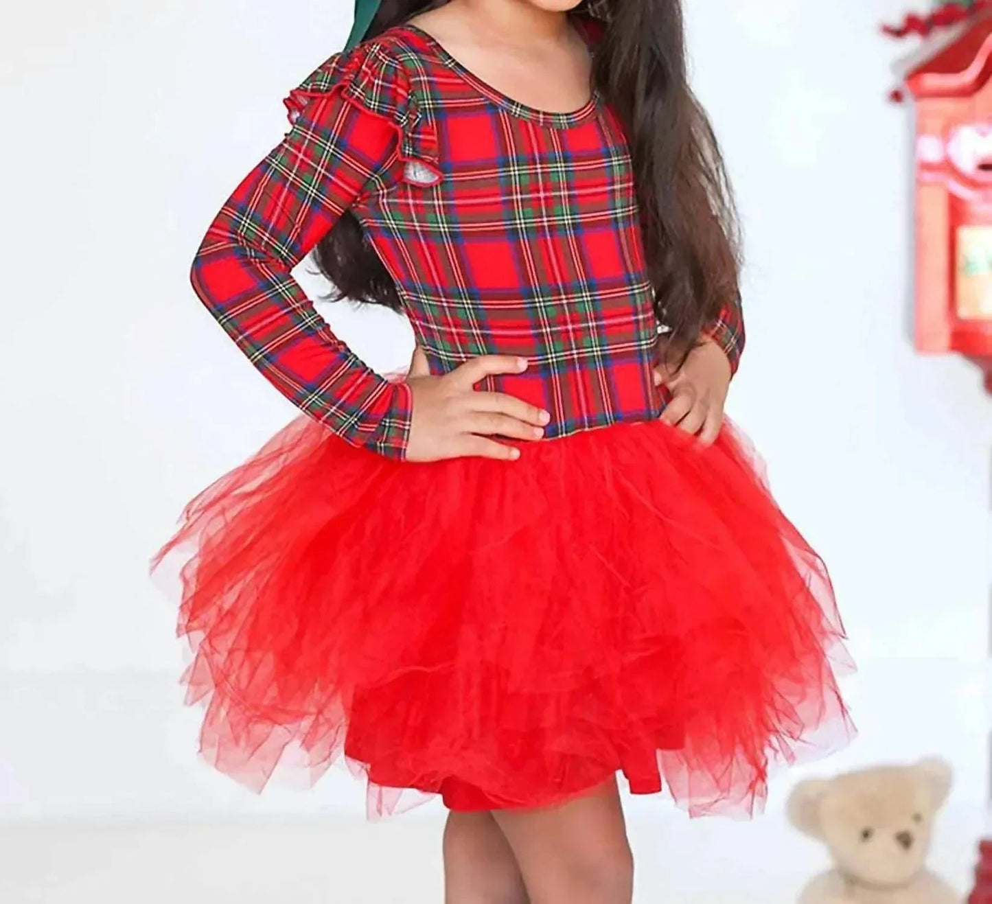 Plaid December Tutu Dress