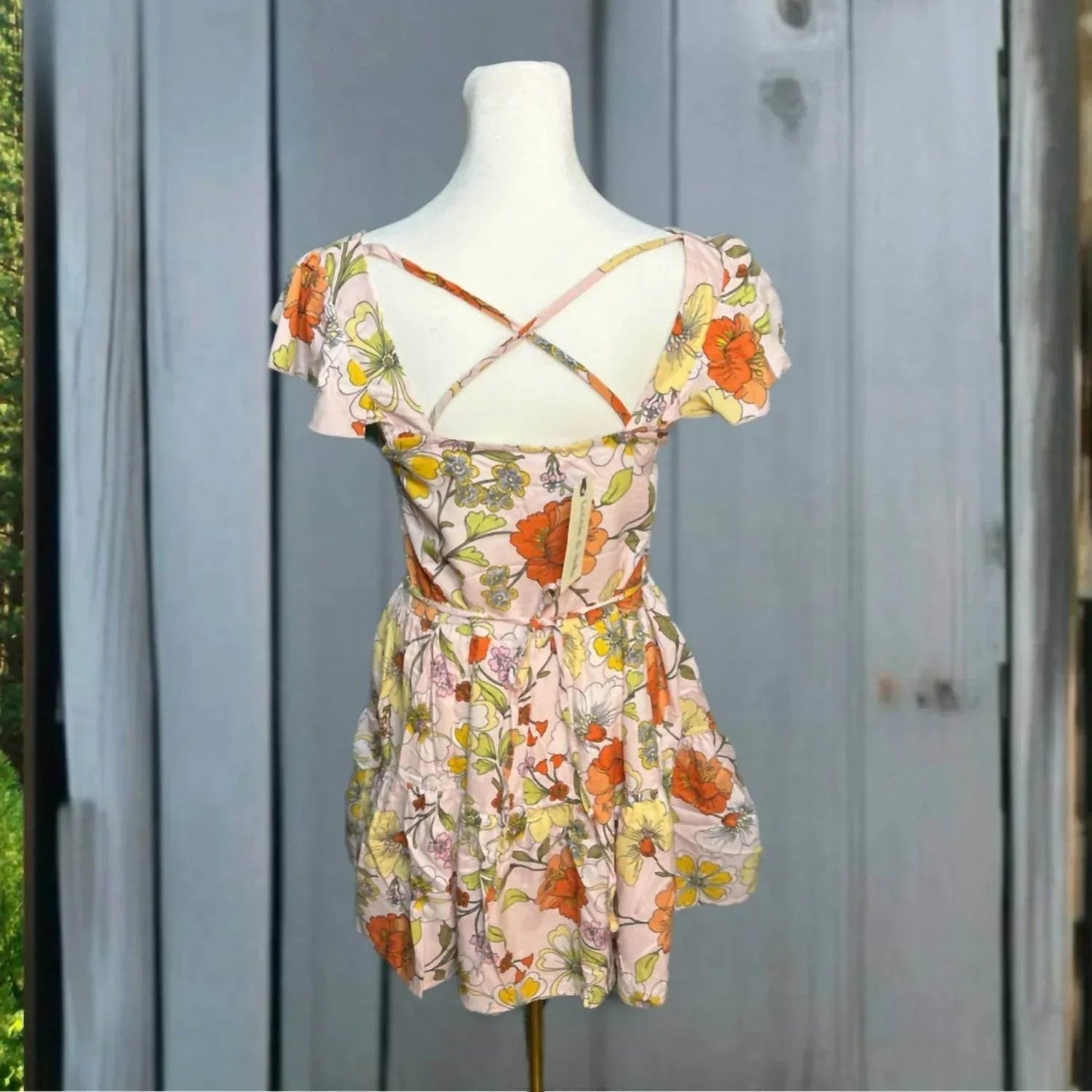 Floral Ruffle Mini Dress