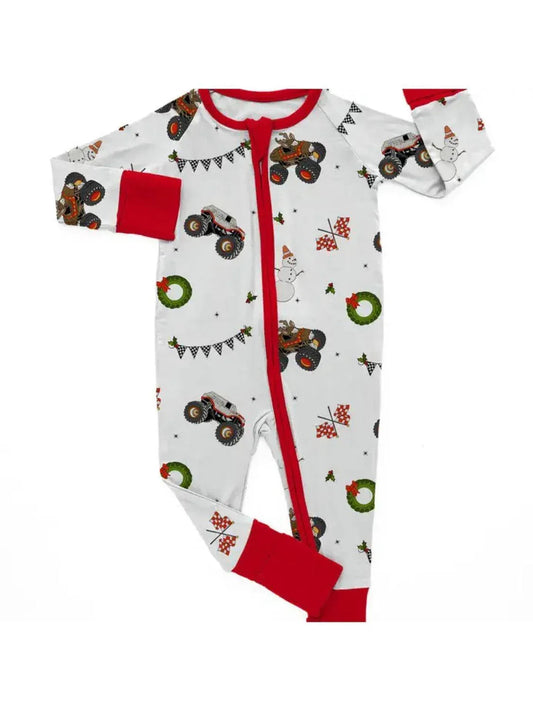Baby Winter Strampler mit 2-Wege-Reißverschluss