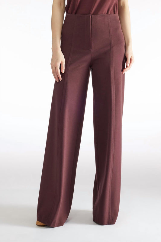 Solid Wide Leg Knit Trouser