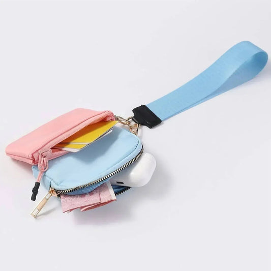 Women's Double Dual Nylon Pouch Wallet