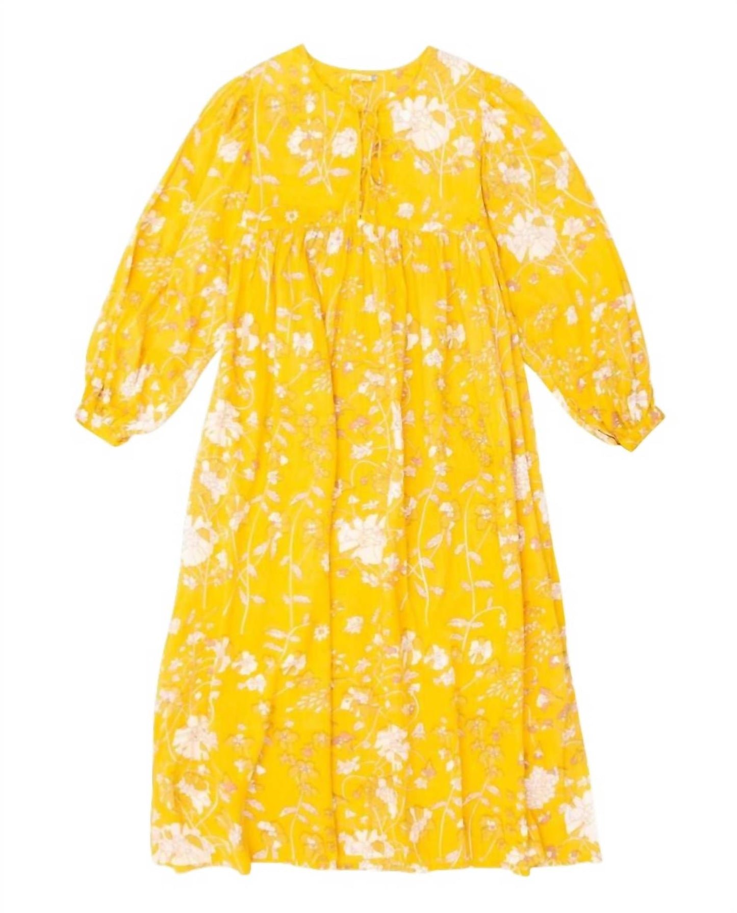 Hamsa Garden Midi Dress