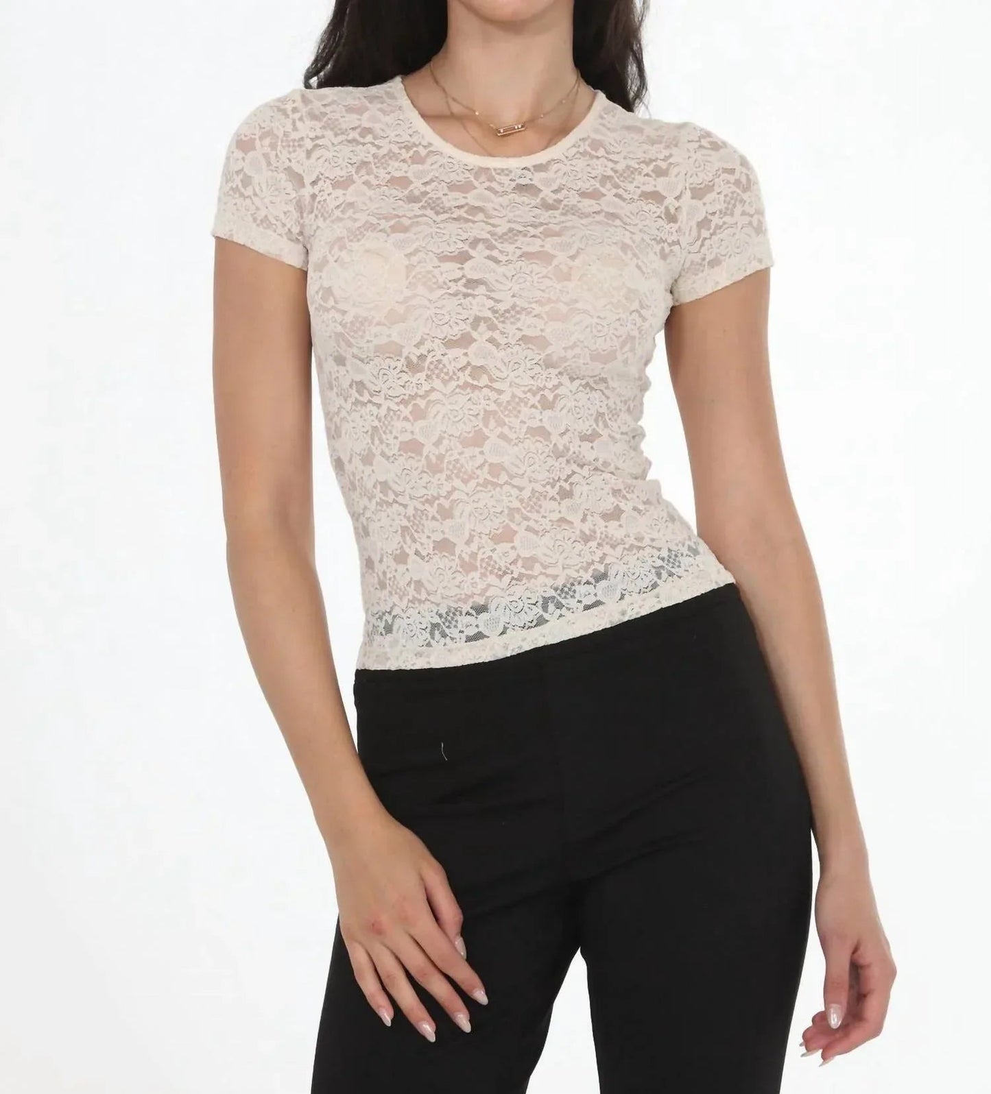 Sheer Lace Top