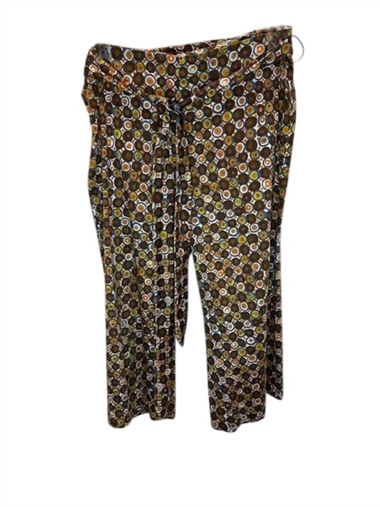 Women Circle Design Gaucho Trousers