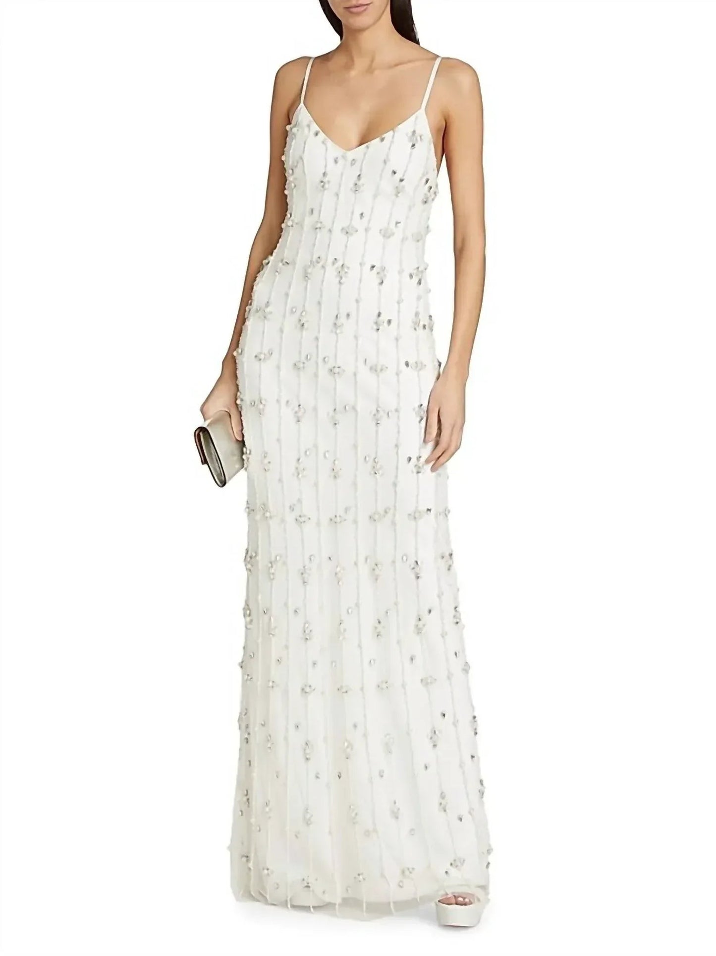 Ärmelloses langes Amora-Kleid für Damen