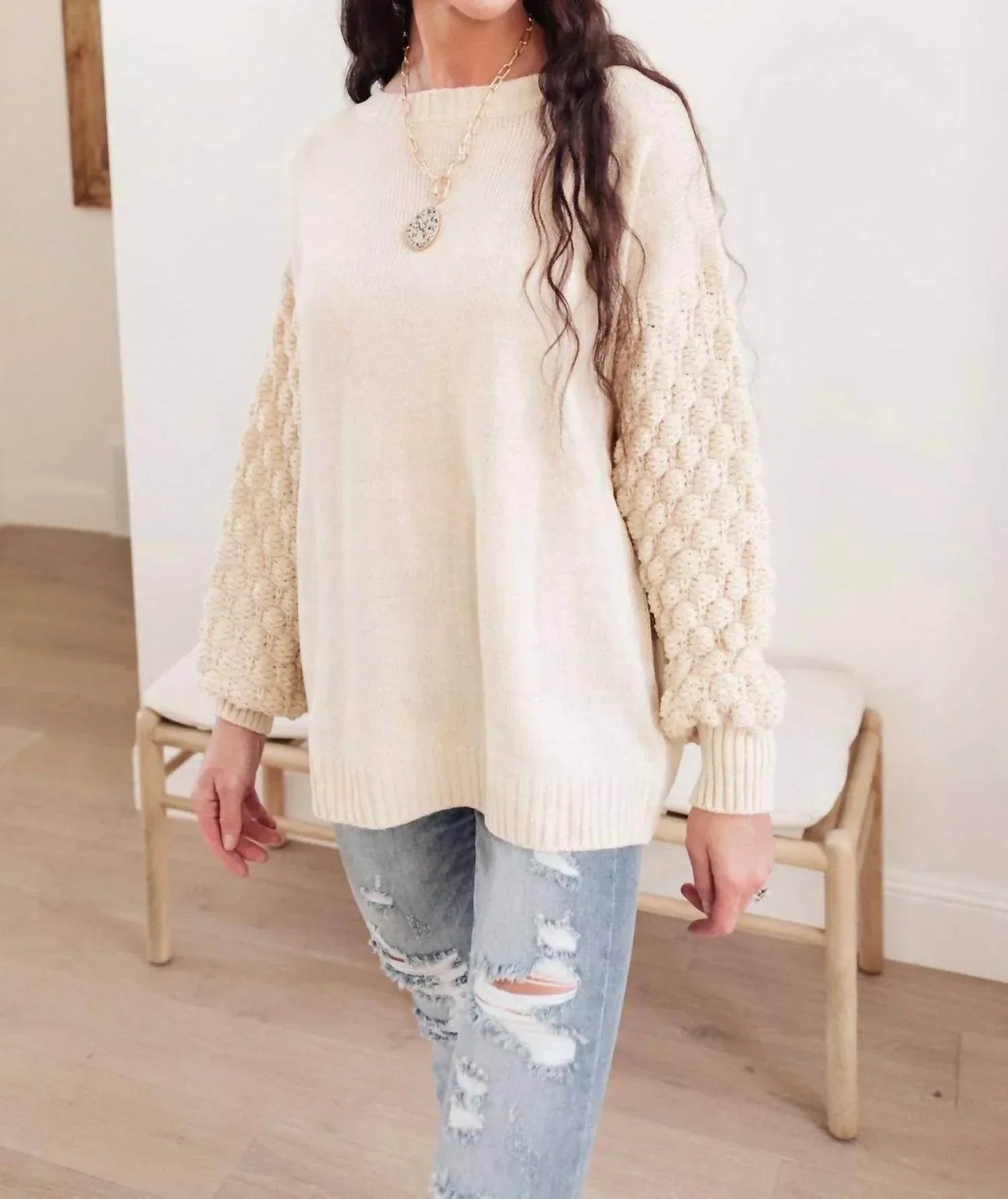 Sprudelnder B-Pullover