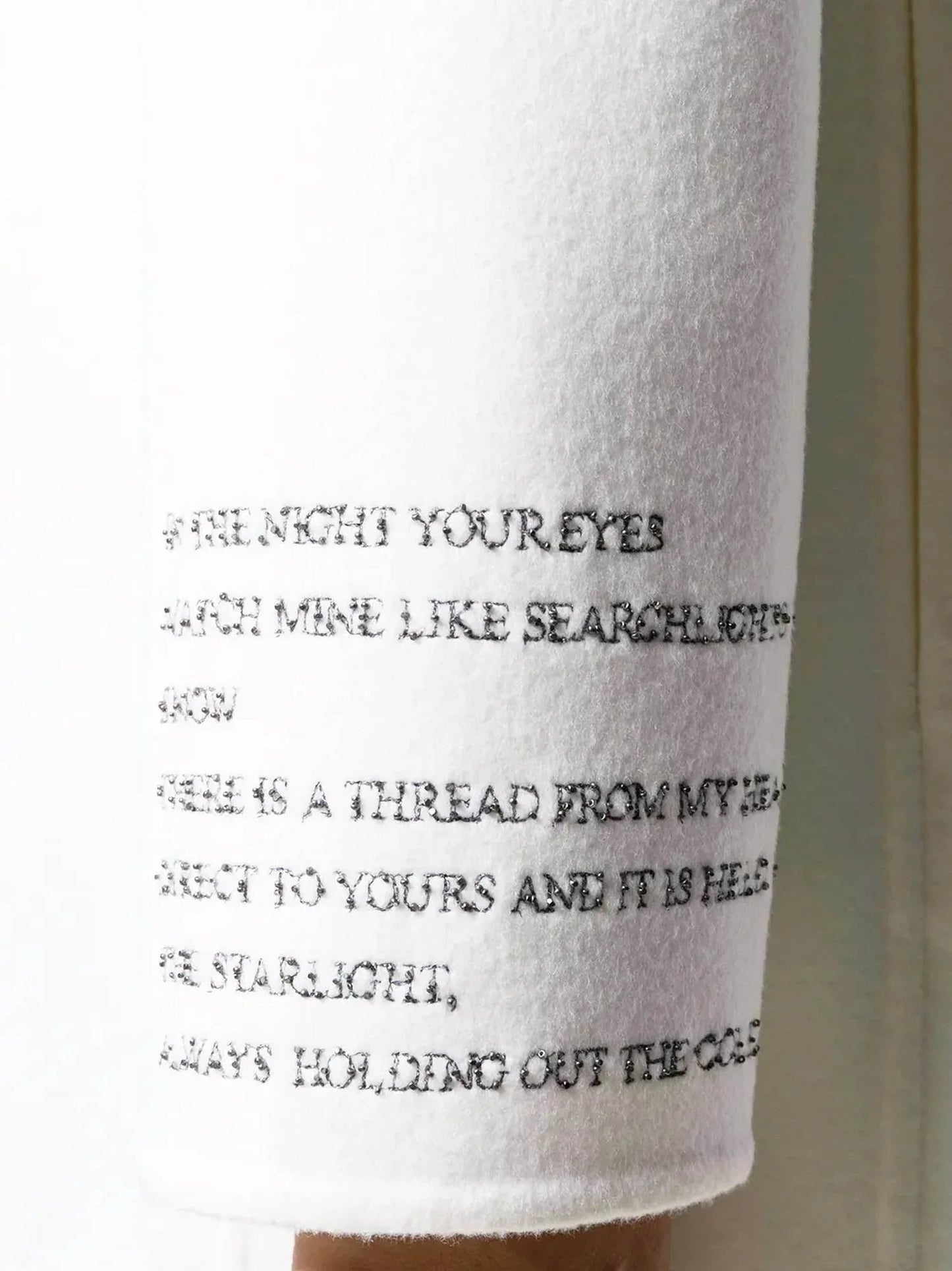 Women's Poem Detail Single Breasted Coat