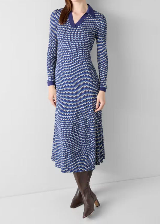 Brigitte Jersey Swirl Print Dress