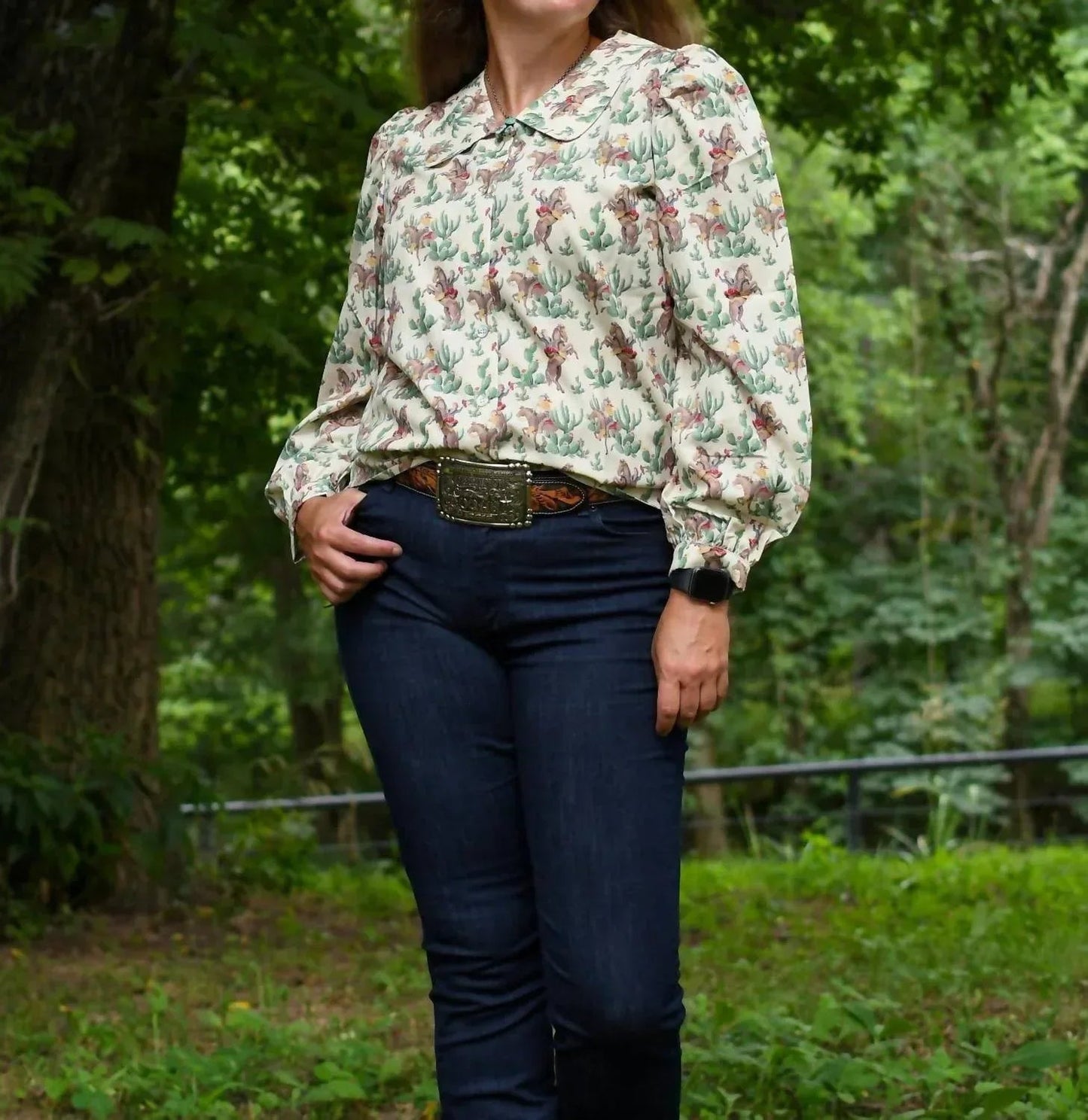 Wüsten-Rodeo-Bluse