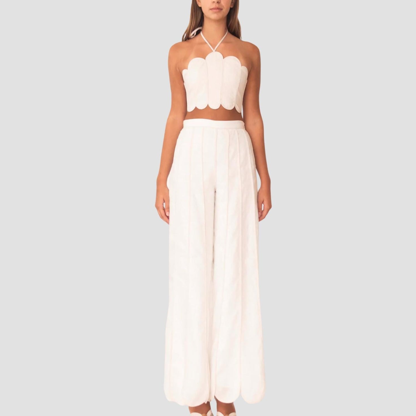Lena Scalloped Top