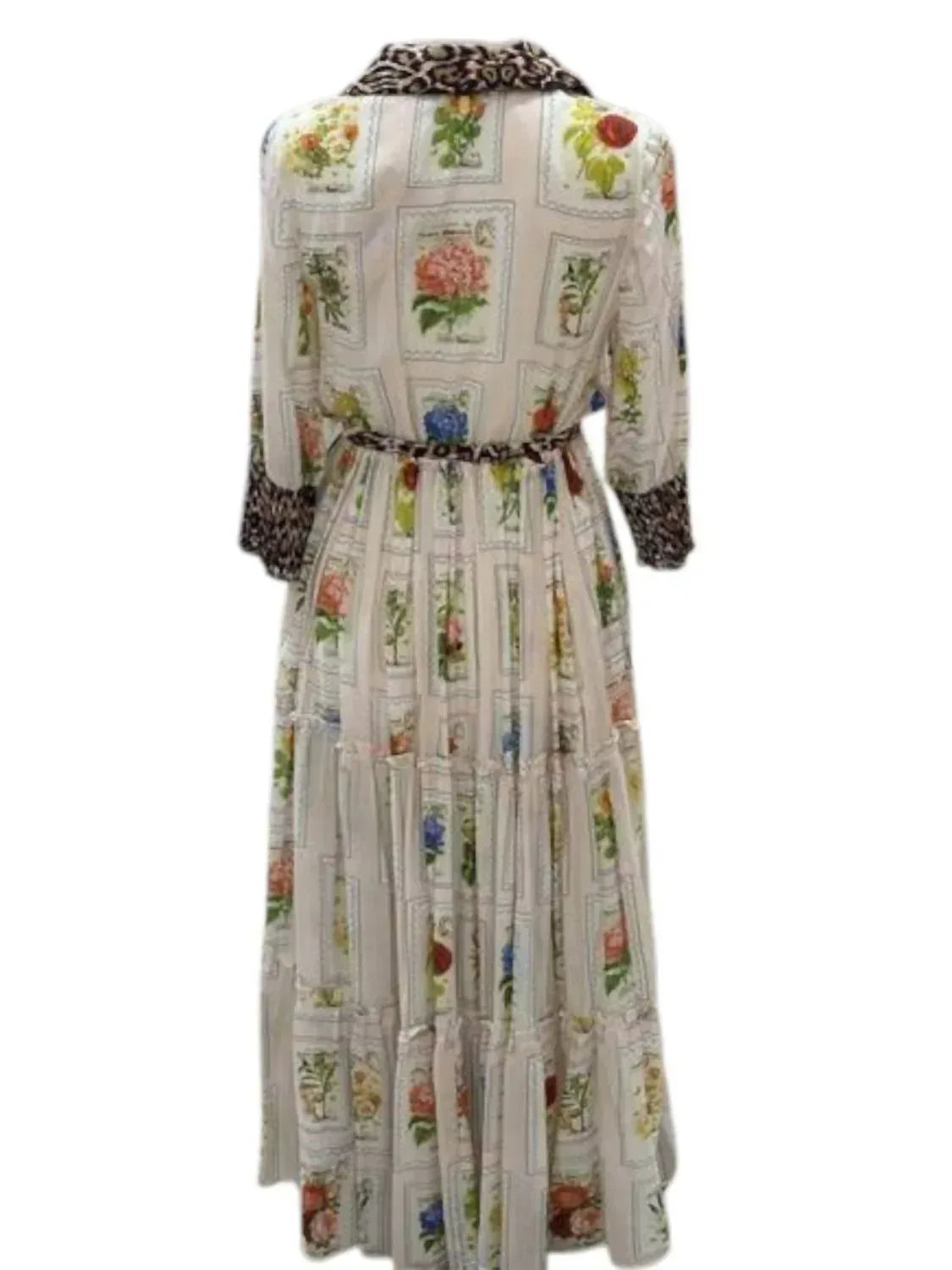 Damen Maxikleid mit Blumenmuster