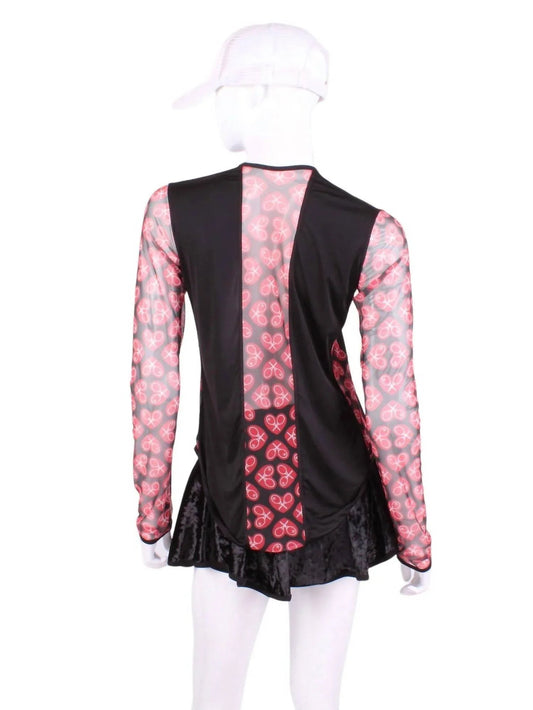 Women's Mesh Arm Long Sleeve Tee