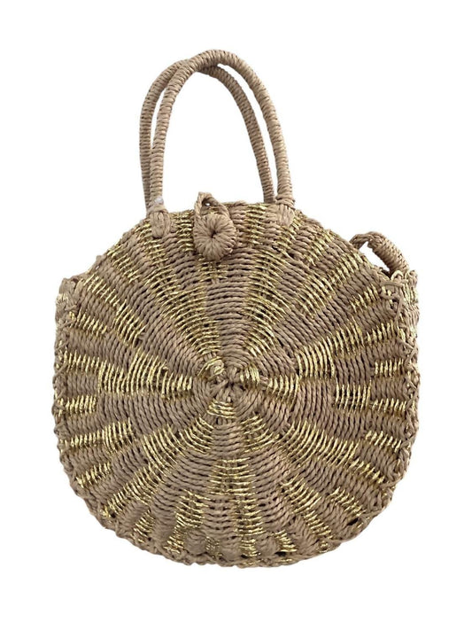 Women's Straw Round Cross Body Bag