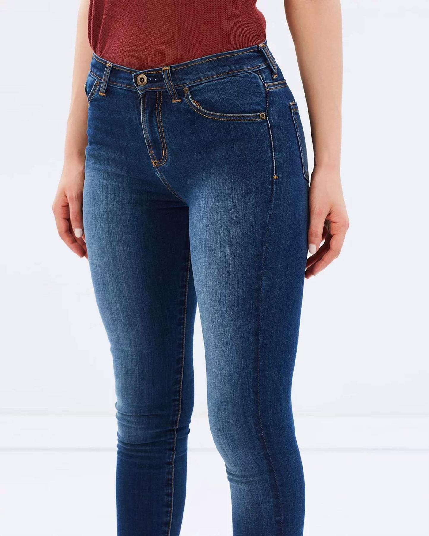 Isabel Mid-Rise Skinny Jeans