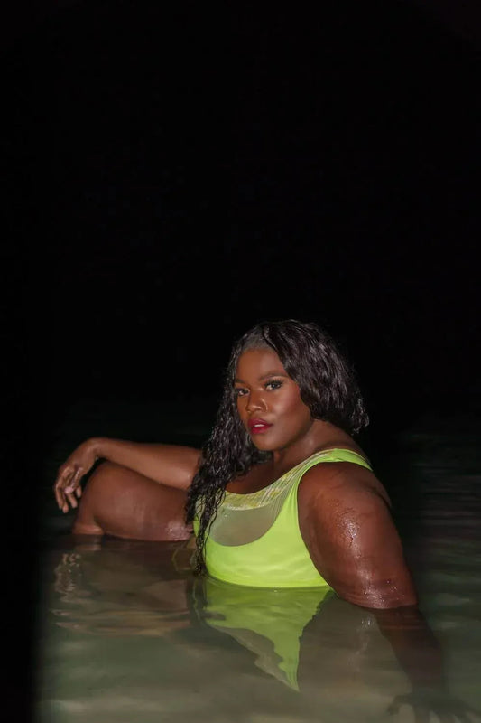 Bay One-shoulder Swim Top - Plus