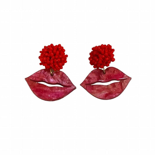 Women's Frosty Lip Statement Earrings