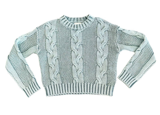 Strick-Cropped-Pullover für Mädchen